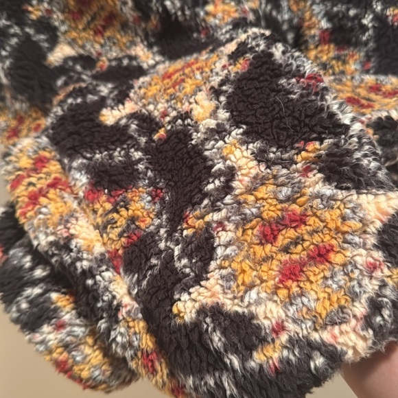 Free People Movement Elevation Jacquard Reversible Fleece Hooded Jacket Small - Picture 5 of 11